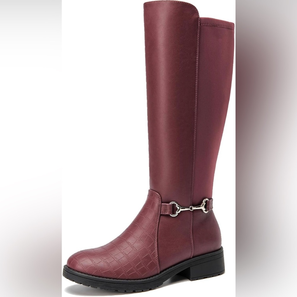 Knee High Boot Fashion Extra Wide Calf